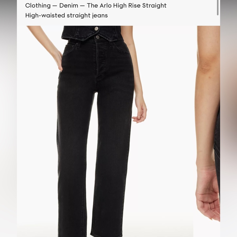 Denim Forum Arlo High Rise Straight Jeans